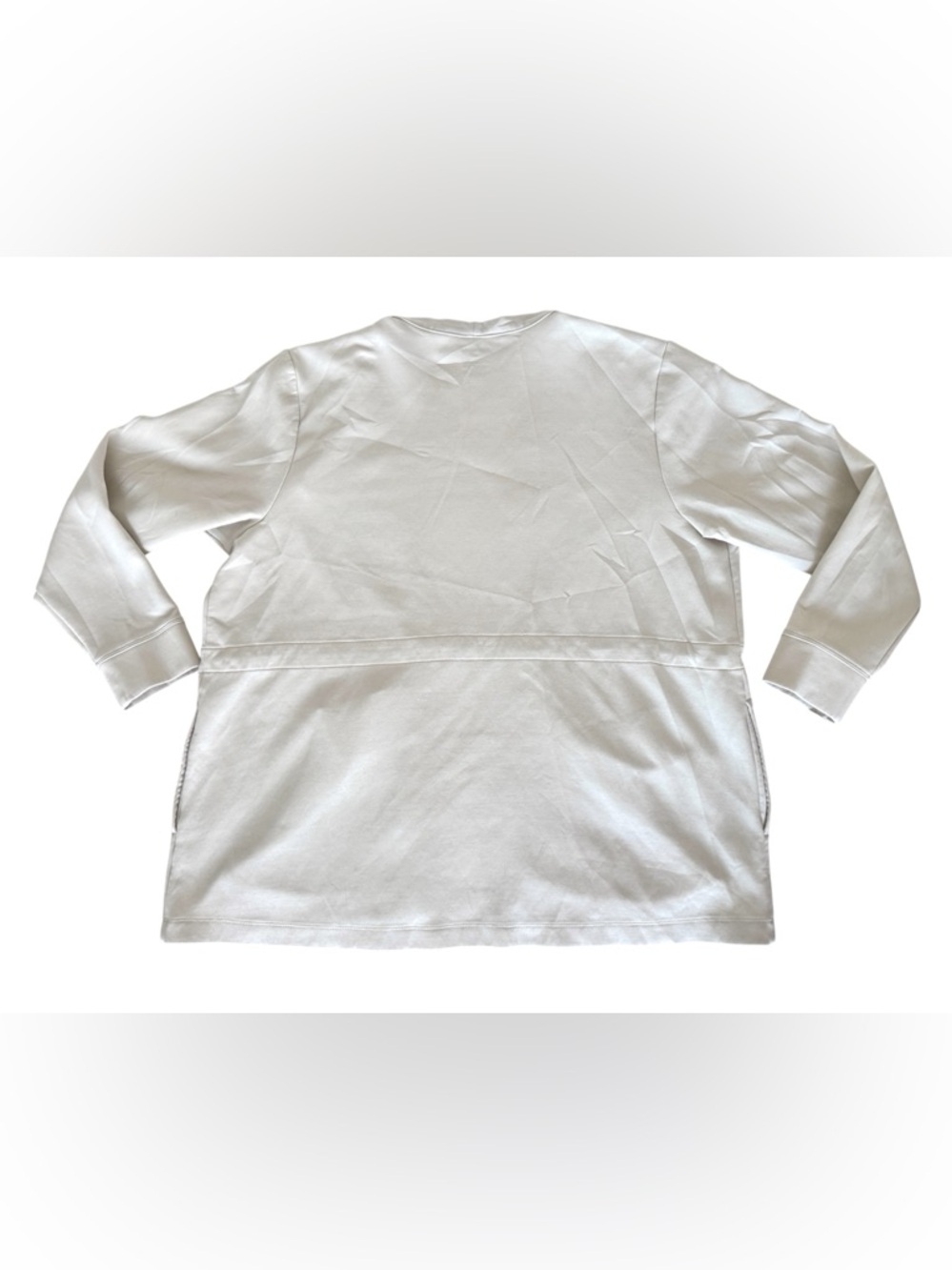 Tek Gear Ultracomfort Cream Cinch Waist Cardigan, Size 1X - EUC - Picture 5 of 10
